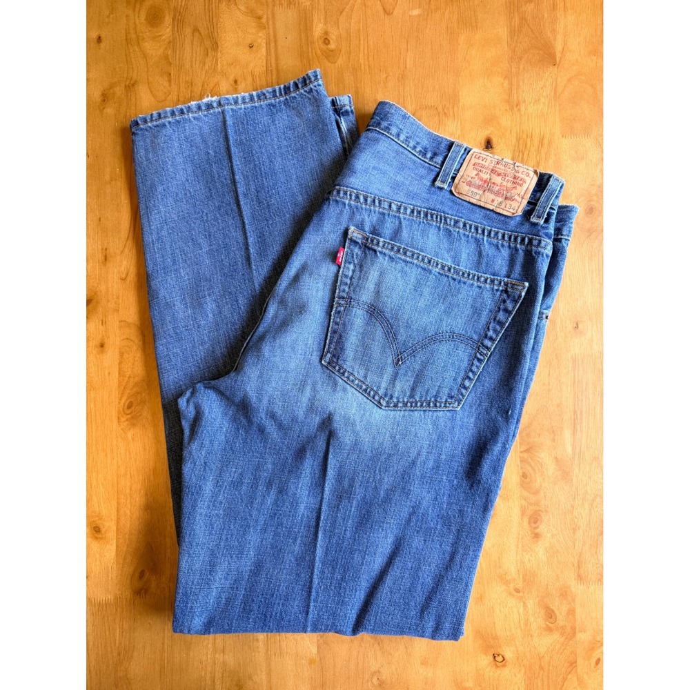 Levis 559 Relaxed Straight Jeans Mens 38x34 Medium Wash Blue Denim Pants